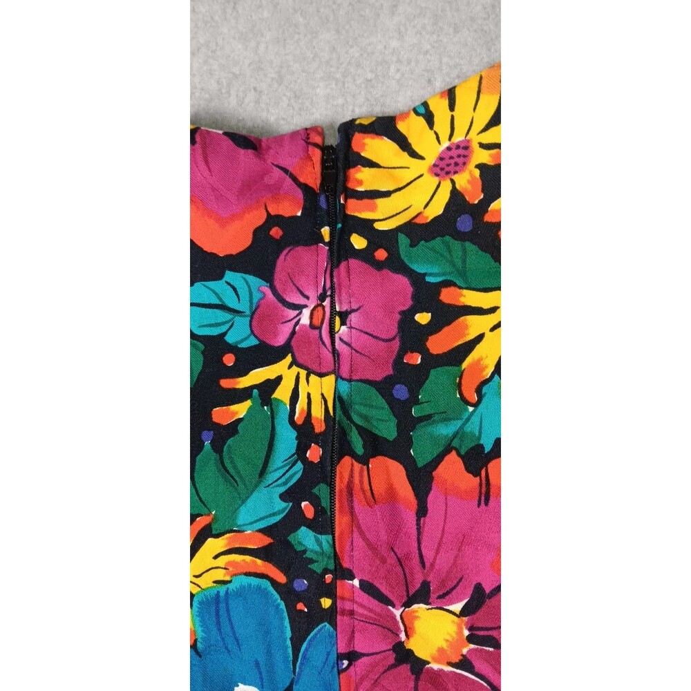 Vintage Talbots David Warren Bodycon Dress Womens Size 10 Multicolor Floral... - Picture 14 of 16